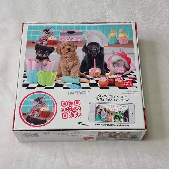 Sure Lox Myrna Studio Pets Cupcakes Jigsaw Puzzle 500 Pc Verified Complete 19x13 - Picture 5 of 8